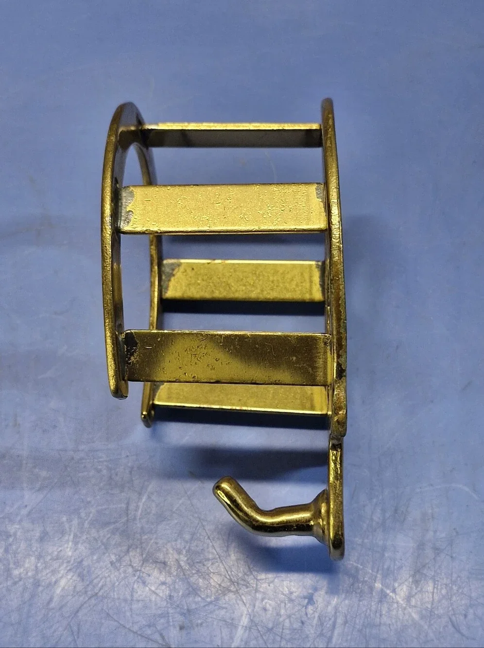 Brass Horseshoe Wall Hook Cowboy Hat Coat Hanger Western Equestrian Decor